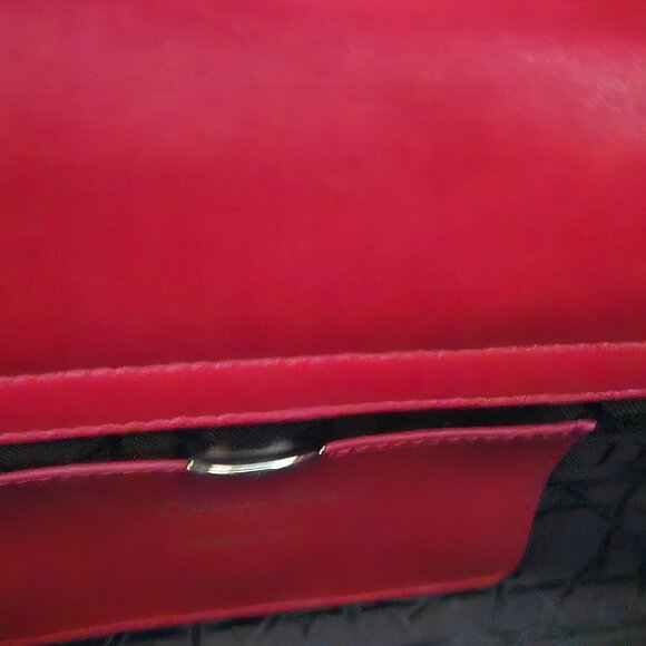 Christian Dior East and West red leather bag - Picture 10 of 12